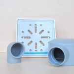 Sifon pardoseala 1 iesire orizontala D.40 15x15 cm-0