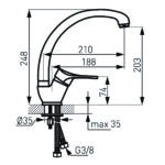 Baterie stativa bucatarie Stillo - imagine 2
