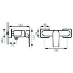 Baterie dus perete Square - imagine 2