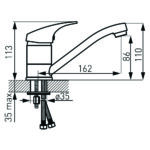 Baterie lavoar, pipa mobila Combo - imagine 2