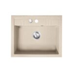 Chiuveta bucatarie simpla 58x48 cm, nisip