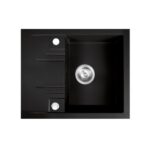 Chiuveta bucatarie simpla 58x48 cm, grafit