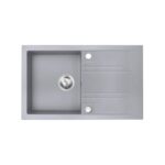 Chiuveta bucatarie simpla 78x48 cm, gri