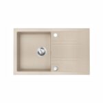 Chiuveta bucatarie simpla 78x48 cm, nisip