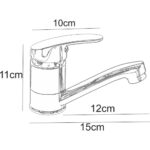 Baterie bucatarie stativa pipa scurta Hydrotech - imagine 6