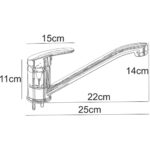 Baterie bucatarie stativa pipa lunga Hydrotech - imagine 6