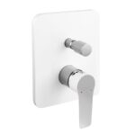 Baterie cada/dus incastrata Adore White/Chrome