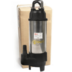 Pompa pentru apa murdara cu dublu tocator DDT, 370 W, inox, 6mc/h, 10 m refulare - imagine 3