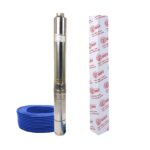 Pompa submersibila de mare adancime 7 turbine DDT PROFESSIONAL, 4SDM3-7, 1500 W, 120 m inaltime, 7 mc/h, 1.25", 30 m cablu,