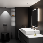 Oglinda LED Senzor Elliott Sistem Dezaburire Ceas Temperatura 60x80 cm Colectia Marcello Funghi - imagine 4