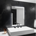 Oglinda LED Senzor Elliott Sistem Dezaburire Ceas Temperatura 60x80 cm Colectia Marcello Funghi - imagine 2