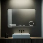 Oglinda LED Senzor Filia Sistem Dezaburire Lupa Cosmetica Ceas 100x60 cm Colectia Marcello Funghi - imagine 5