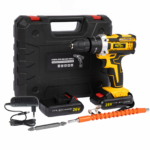 Masina de gaurit si insurubat cu 2 acumulatori Mustang cu percutie, 26 V, 10 mm, cutie transport