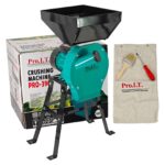 Moara electrica cu suport din metal pentru cereale si stiuleti (2 in 1), DDT-PRO.I.T. Cuva Mare, motor 3,9 kw , 3000 rpm, 320 kg/h, 4 site de rezerva, 20 ciocanele,bonus sac,surubelnita si perie.