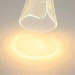 Lustra LED suspendata cu telecomanda JEROME 38W, 6 Elemente, lumina Rece/Calda/Neutra, Dimabila, Auriu, Inaltime Reglabila - imagine 3