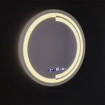Oglinda LED Rotunda, 60cm, Senzor MotionGlow Consuel Marcello, Sistem Dezaburire, Ceas & Termometru, Dimabila - imagine 5