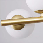 Lustra cu bec moderna LOFT Pavilion, 7x G9, Auriu, Metal, Inaltime Reglabila - imagine 3