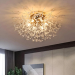Candelabru Cristal RONDO Vivace, 6x G9, Diametru 49cm, Auriu Lucios - imagine 4