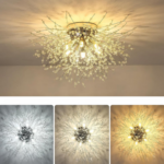 Candelabru Cristal RONDO Vivace, 6x G9, Diametru 49cm, Auriu Lucios - imagine 5
