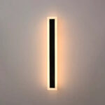 Aplica LED de Exterior Mack, Lungime 60cm, 8W, IP65, Metal, Liniar, Negru