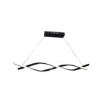 Lustra LED suspendata cu telecomanda FLUX 80W 115cm lumina Rece/Calda/Neutra, Dimabila, Negru, Inaltime Reglabila - imagine 5