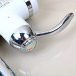 Robinet Electric cu Incalzire Instantanee a Apei, Afisaj Temperatura LED, Orizontal cu Montaj pe Chiuveta/Cada, Putere 3000 W, Apa Calda 30°C-60°C, Alb, Z007XDT - imagine 5