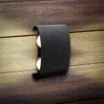 Aplica LED de Exterior si Interior, 4 Surse x 1W, IP65, ABS, Negru, 3000K - imagine 4