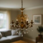 Candelabru Cristal SANSSOUCI Magno, 6xE14, Diametru 60cm, Alama Antichizata - imagine 4