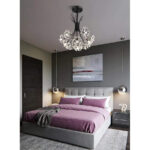 Candelabru Cristal PETERHOF Eleganza, 13xG4, Diametru 49 cm, Negru - imagine 5