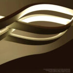 Lustra LED suspendata cu telecomanda WAVE 44W, Liniara, lumina Rece/Calda/Neutra, Dimabila, Alb, Inaltime Reglabila - imagine 3