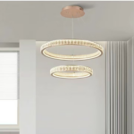 Candelabru Cristal, Kensington Magno, 111W, Auriu, 2 elemente, Inaltime reglabila, Lumina Calda/Rece/Neutra - imagine 4