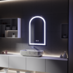 Oglinda LED Touch cu Functie Dezaburire, 80x50cm - imagine 3