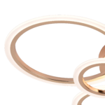 Lustra LED cu telecomanda BETTY 82W, 6 Cercuri, lumina Rece/Calda/Neutra, Dimabila, Auriu Lucios - imagine 5