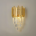 Aplica Maxim, 2*E14, Auriu, Metal si Cristal - imagine 4