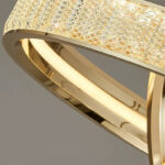 Candelabru Cristal, Kensington Magno, 111W, Auriu, 2 elemente, Inaltime reglabila, Lumina Calda/Rece/Neutra - imagine 3