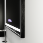 Oglinda LED Rectangulara, 120x80cm, Verite Majeste Noir Motion Glow Marcello, Sistem Dezaburire, Ceas & Termometru, Dimabila - imagine 5