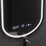 Oglinda LED Ovala, 50x80cm, Alessia MotionGlow Marcello, Sistem Dezaburire, Ceas & Termometru, Dimabila - imagine 3