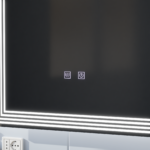 Oglinda LED Rectangulara, 60x80cm, ADIS Touch, Sistem Dezaburire,Dimabila - imagine 5