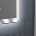 Oglinda LED Rectangulara, 60x80cm, ADIS Touch, Sistem Dezaburire,Dimabila - imagine 4