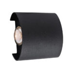 Fantas Aplica LED de Exterior si Interior, 2 Surse x 1W, IP65, Metalic, Negru, 3000K - imagine 3