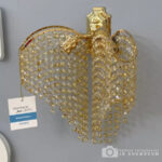 Aplica Cristal Sapphire 2x E14 Auriu Lucios Lucios, Siraguri de cristale