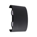 Aplica LED de Exterior si Interior, 4 Surse x 1W, IP65, ABS, Negru, 3000K - imagine 3