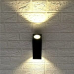 Aplica Exterior Vali, 2*GU10, Negru, Metal si Sticla - imagine 3