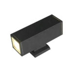 Aplica Exterior Vali, 2*GU10, Negru, Metal si Sticla - imagine 4