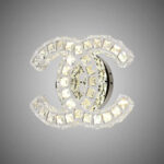 Aplica LED cu cristal YANIRA 28W, lumina Rece/Calda/Neutra, Crom Lucios