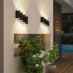 Aplica LED de Exterior Aeetes, 8W, Metal, Negru - imagine 3