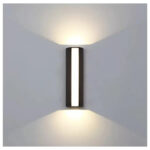 Aplica LED Exterior Berfin, 7W, 3000K, Negru, Metal - imagine 3