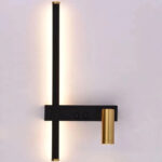 Aplica LED Glory 9W Negru Auriu - imagine 4