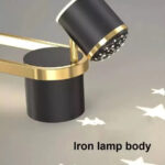 Aplica LED Hayden 20W Negru Auriu - imagine 3