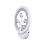 Aplica LED DAISY, 13W, Lumina Rece/Calda/Neutra, Alb cu Cristal - imagine 4